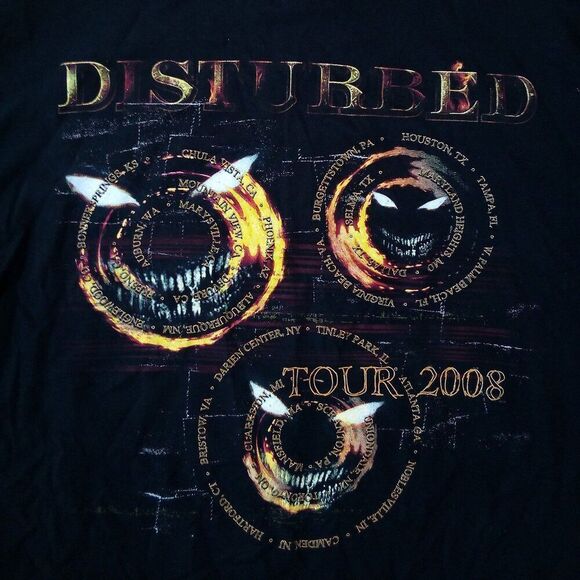 Disturbed 2008 Tour T-Shirt - Picture 6 of 6
